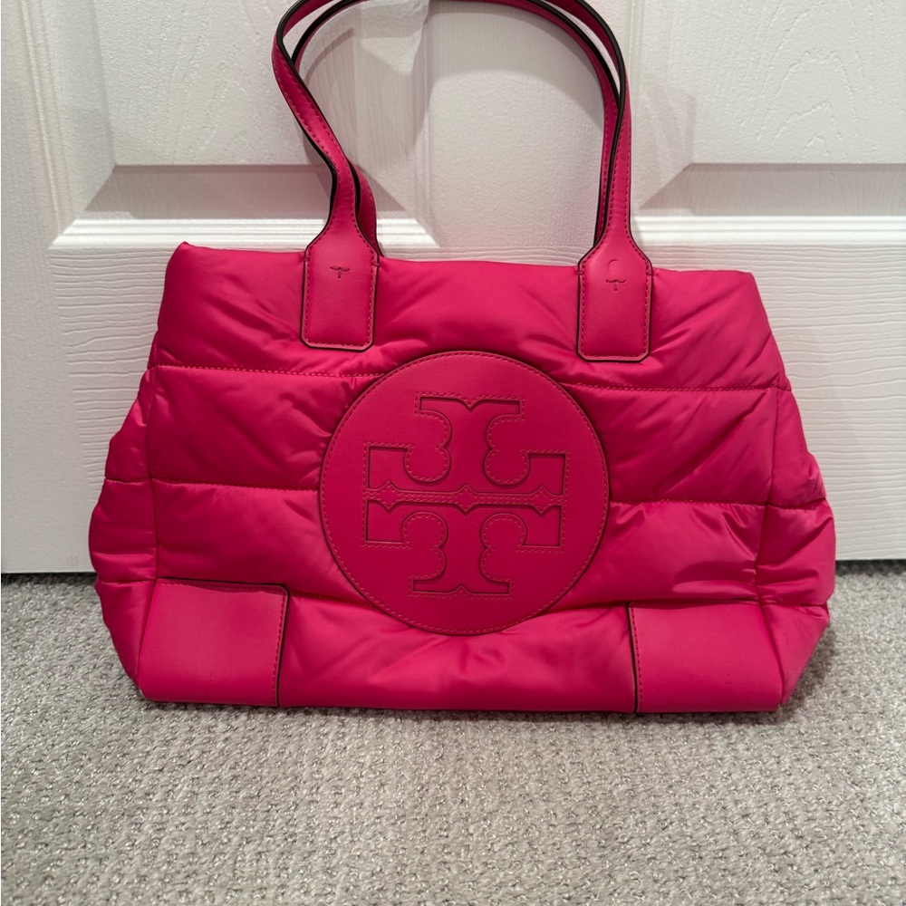 Tory Burch Fuchsia Quilted Tote